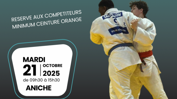 STAGE DEPARTEMENTAL MINIMES ET CADETS ESPOIRS LE 21 OCTOBRE A ANICHE